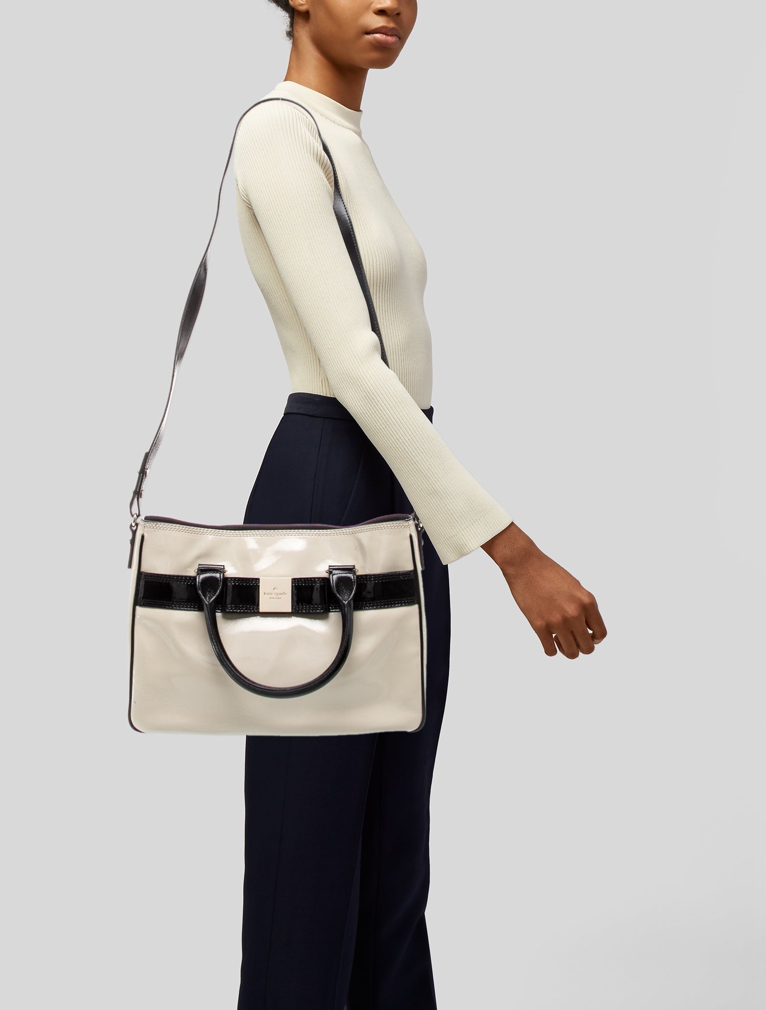 Kate Spade New York Patent Leather Top Handle Bag