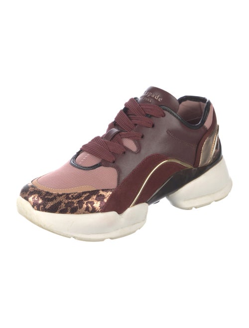 Kate Spade New York Leather Printed Chunky Sneakers