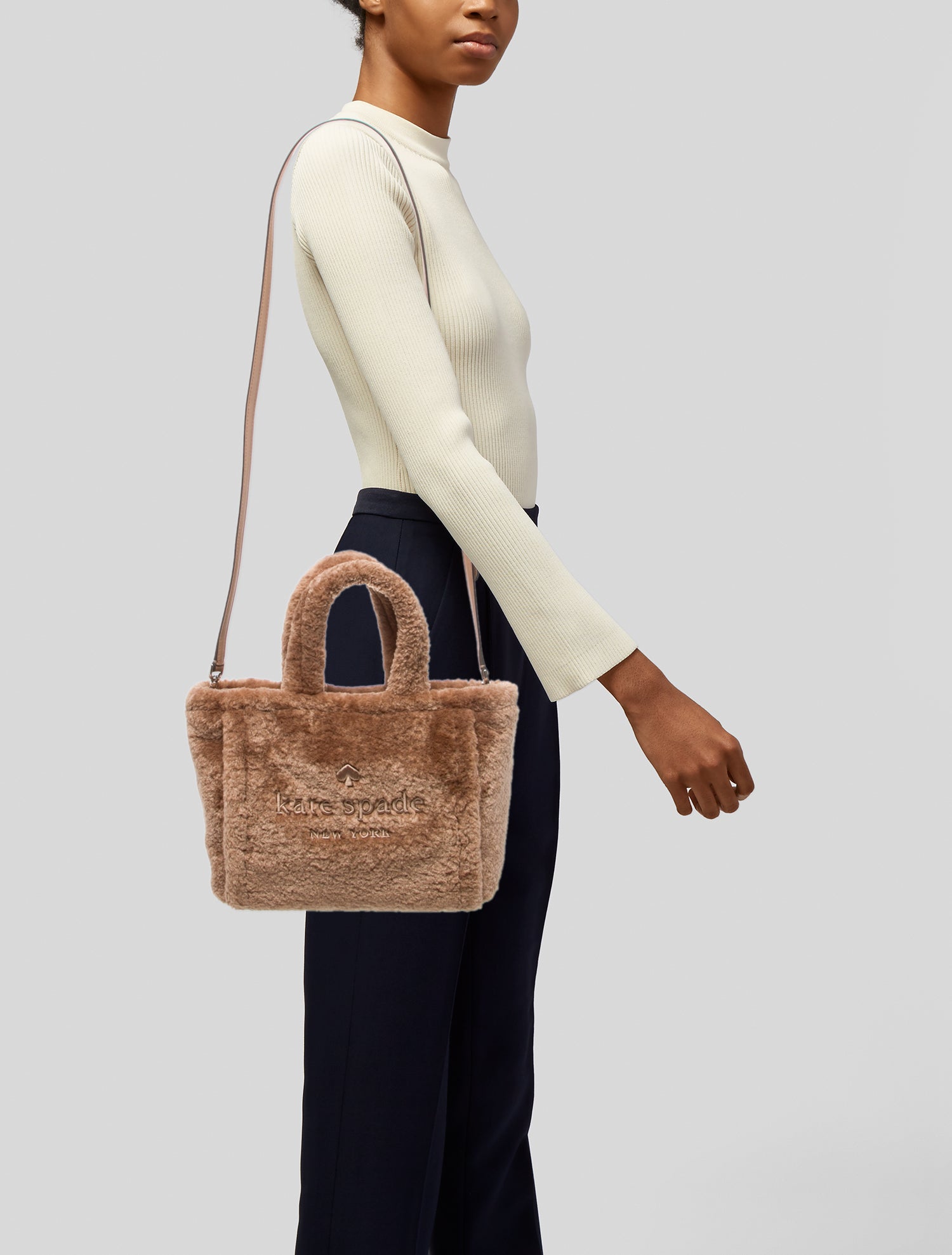 Kate Spade New York Faux Fur Top Handle Bag