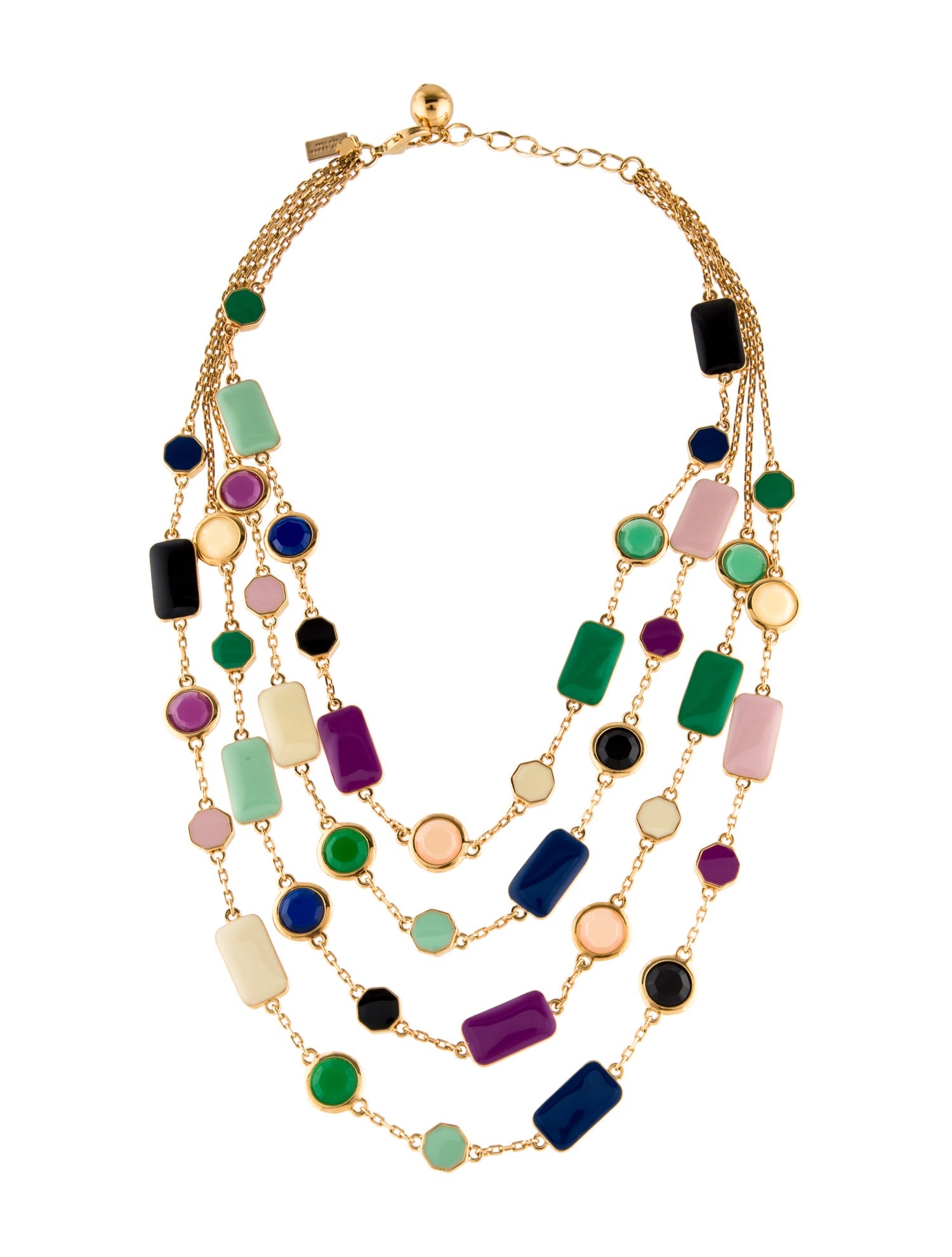 Kate Spade New York Enamel & Resin Pop Palette Multistrand Necklace