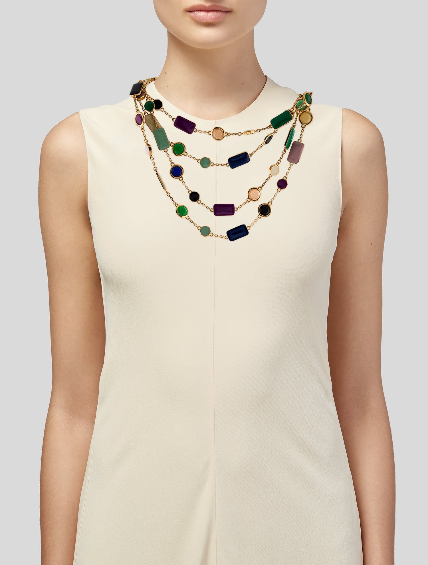 Kate Spade New York Enamel & Resin Pop Palette Multistrand Necklace
