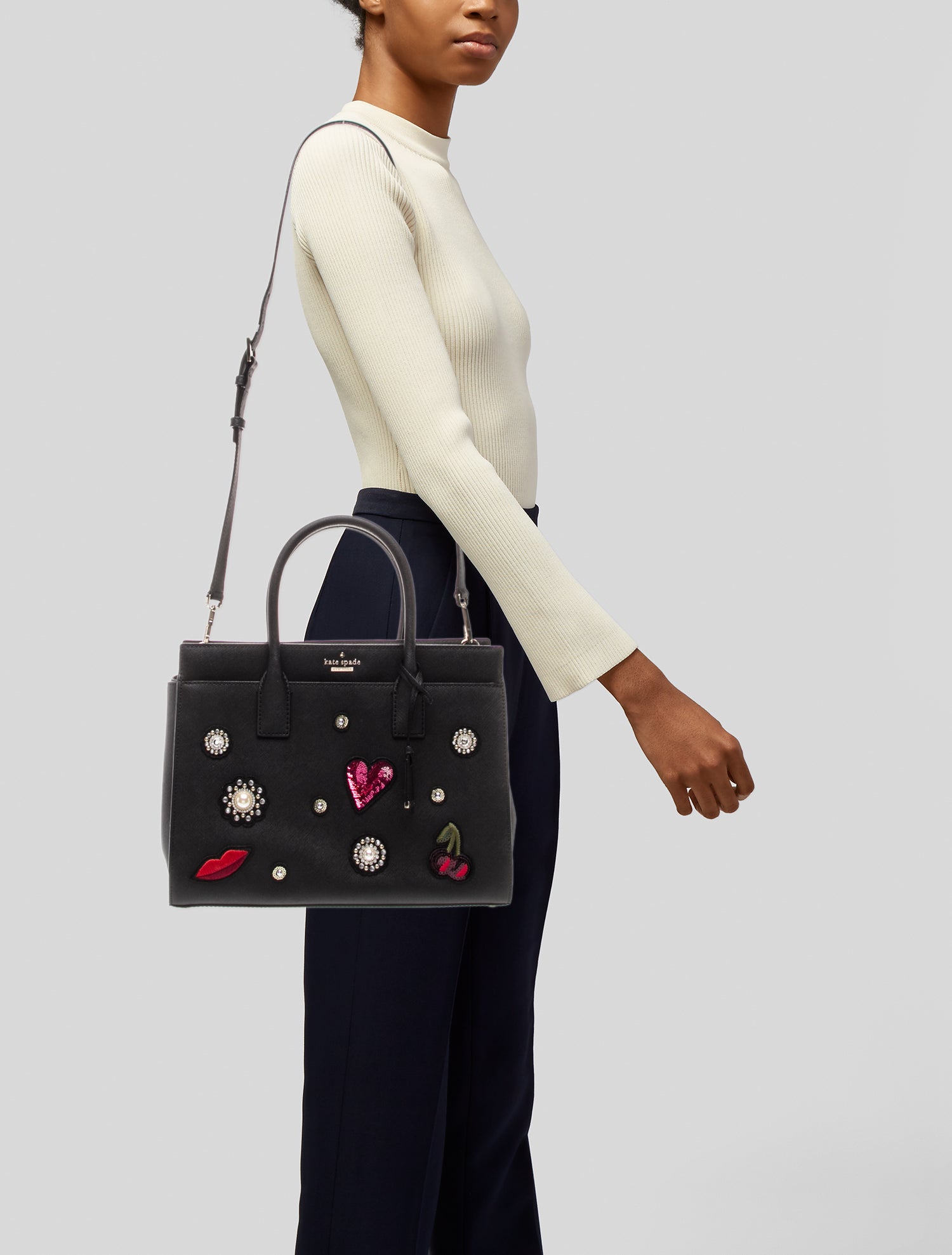 Kate Spade New York Saffiano Leather Top Handle Bag