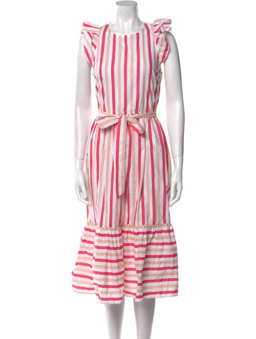 Kate Spade New York Striped Midi Length Dress