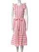 Kate Spade New York Striped Midi Length Dress