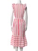 Kate Spade New York Striped Midi Length Dress
