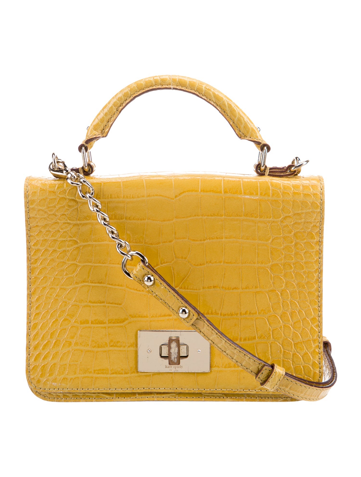 Kate Spade New York Embossed Leather Top Handle Bag