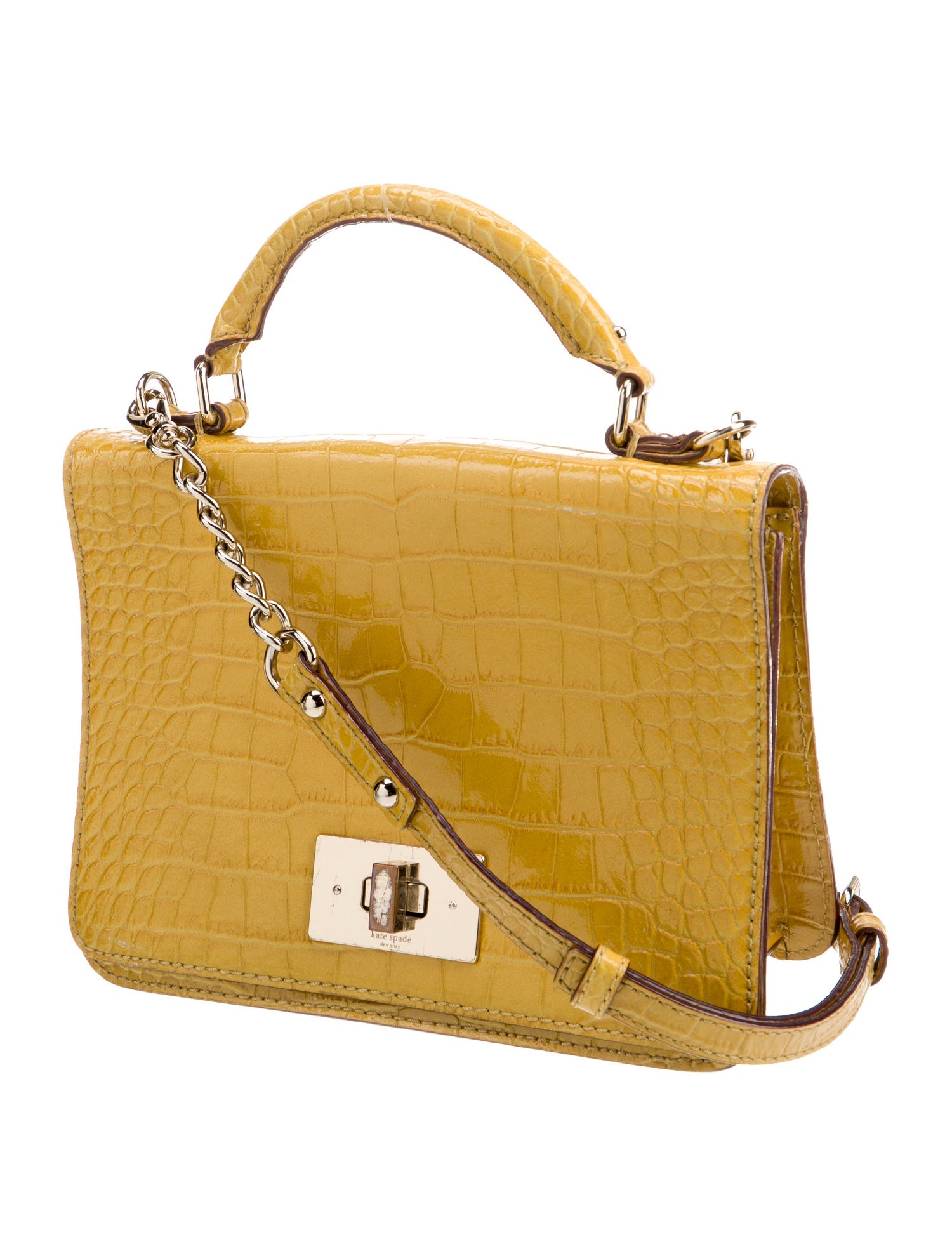 Kate Spade New York Embossed Leather Top Handle Bag