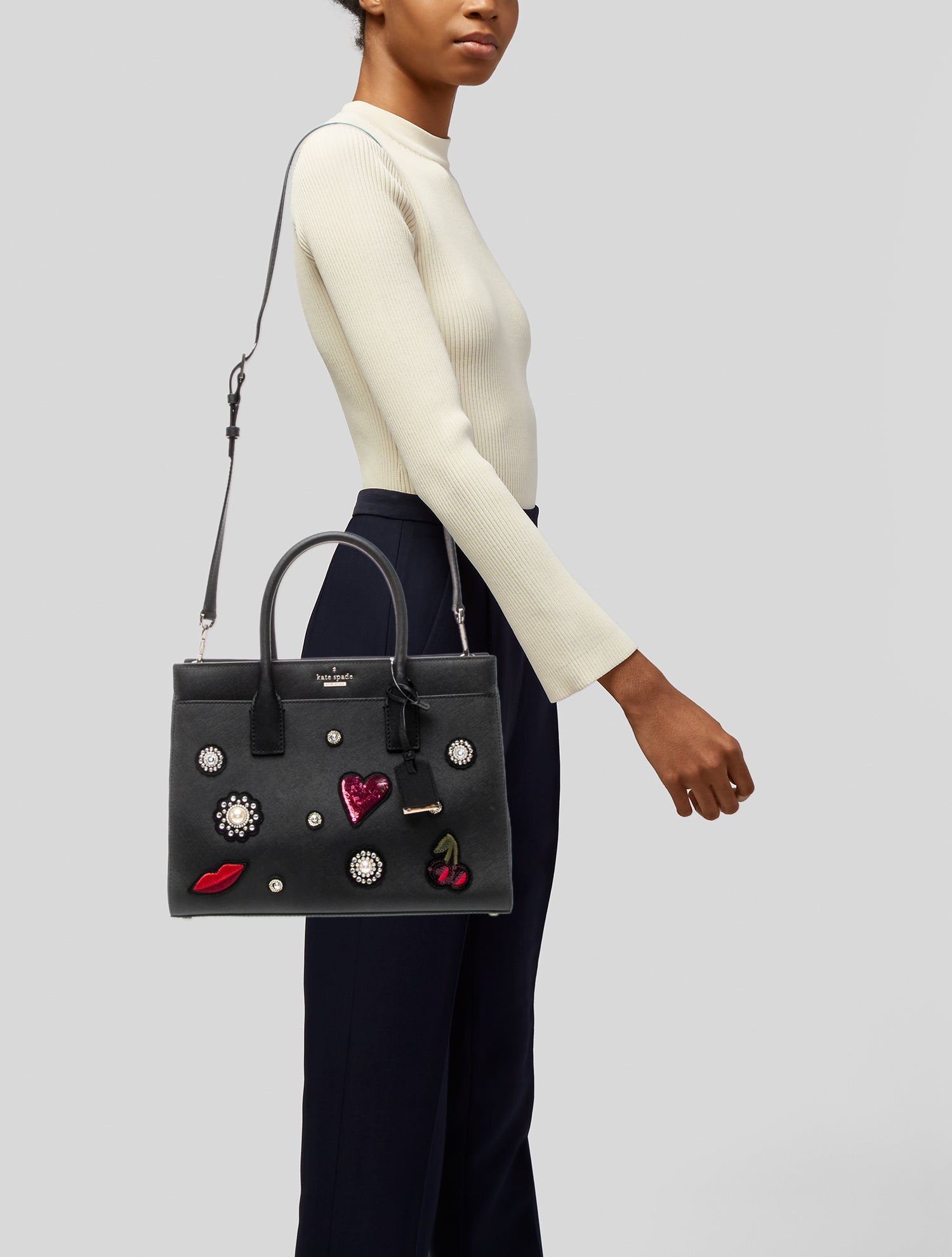 Kate Spade New York Saffiano Leather Top Handle Bag