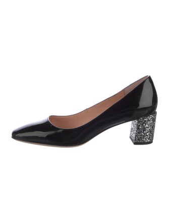 Kate Spade New York Patent Leather Glitter Accents Pumps
