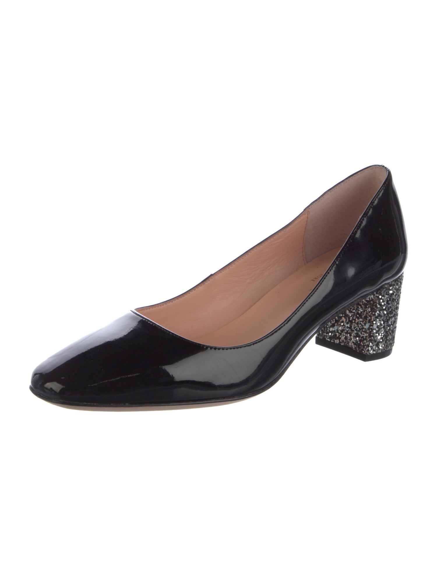 Kate Spade New York Patent Leather Glitter Accents Pumps