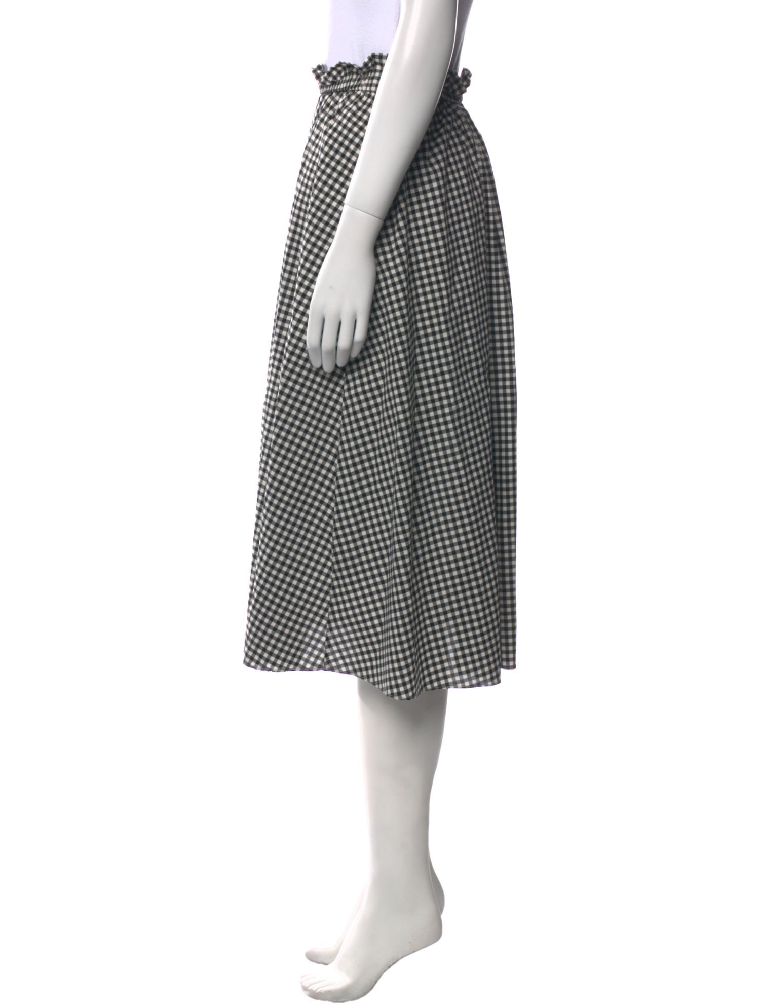 Kate Spade New York Plaid Print Midi Length Skirt