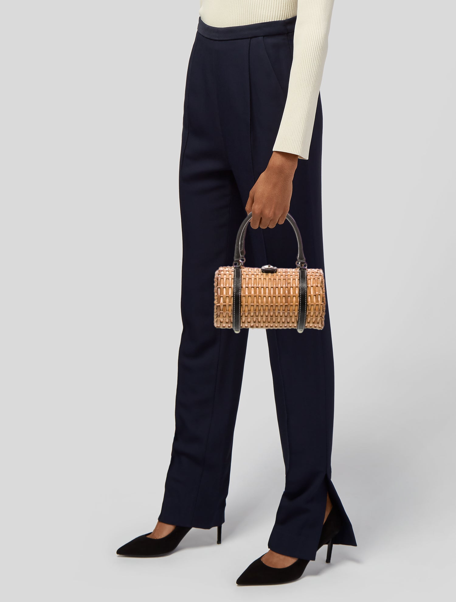 Kate Spade New York Wicker Top Handle Bag