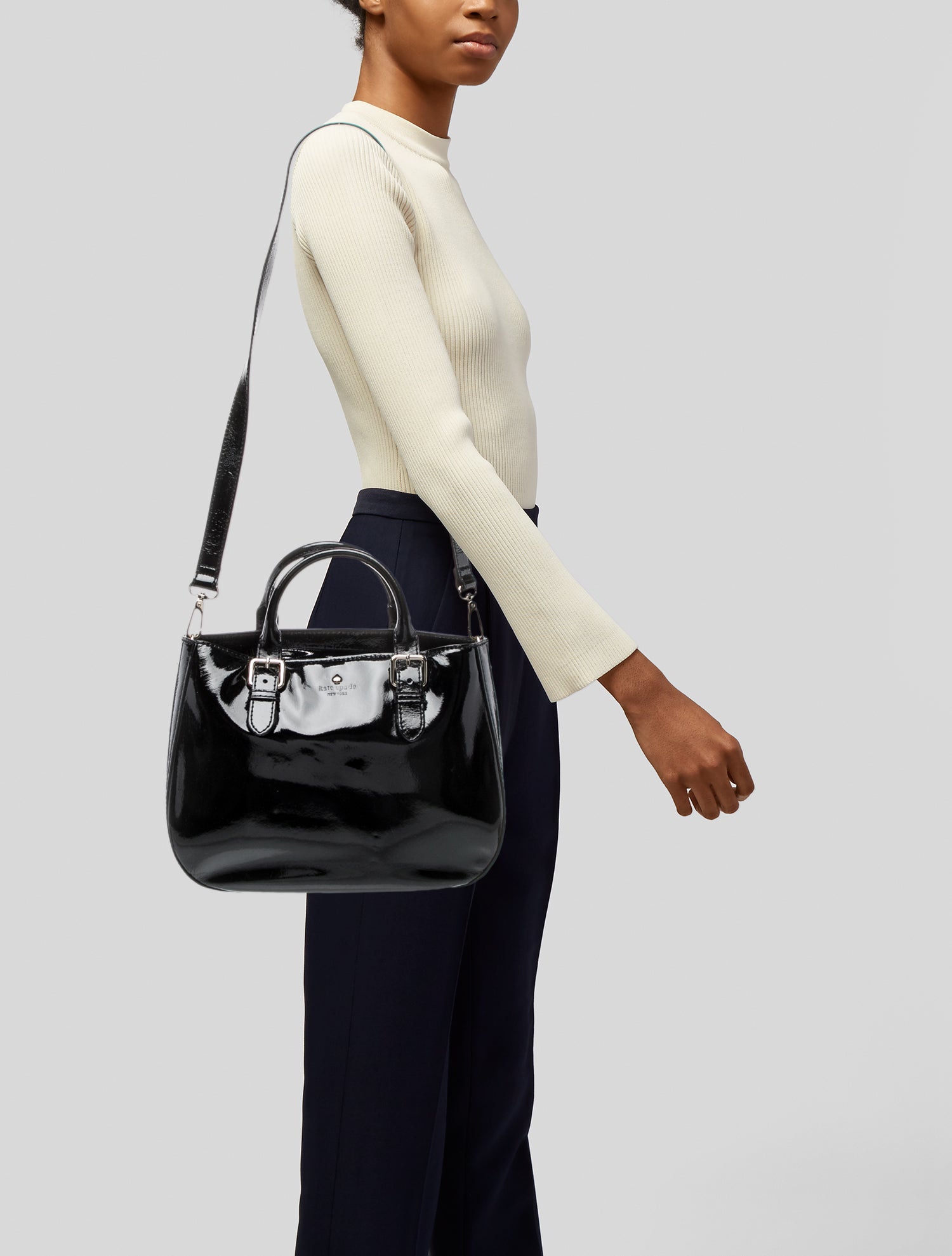 Kate Spade New York Patent Leather Top Handle Bag