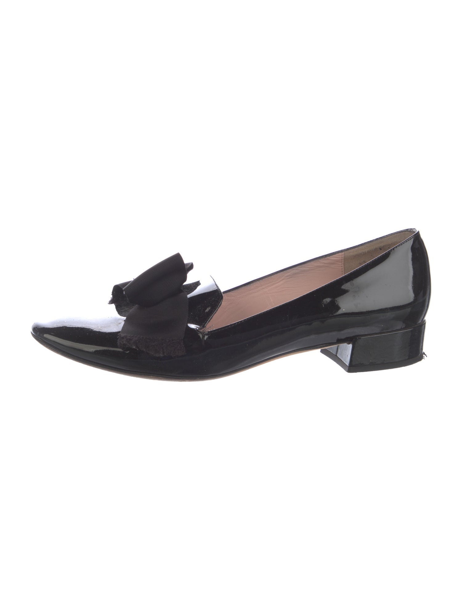Kate Spade New York Patent Leather Bow Accents Loafers