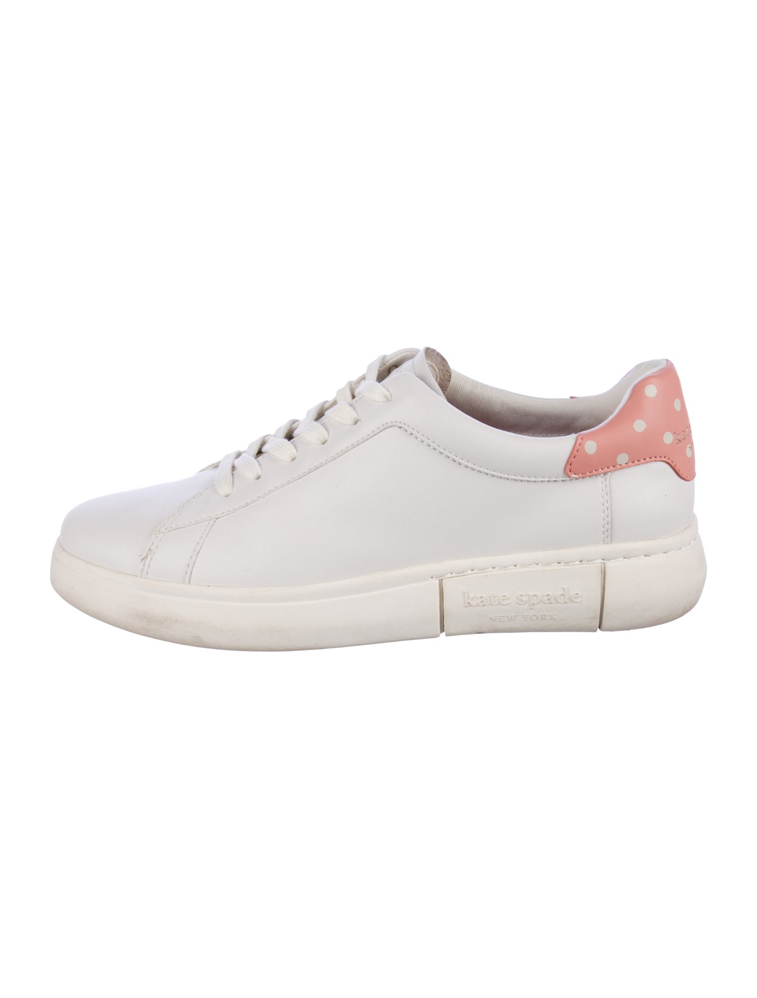 Kate Spade New York Leather Cutout Accent Sneakers