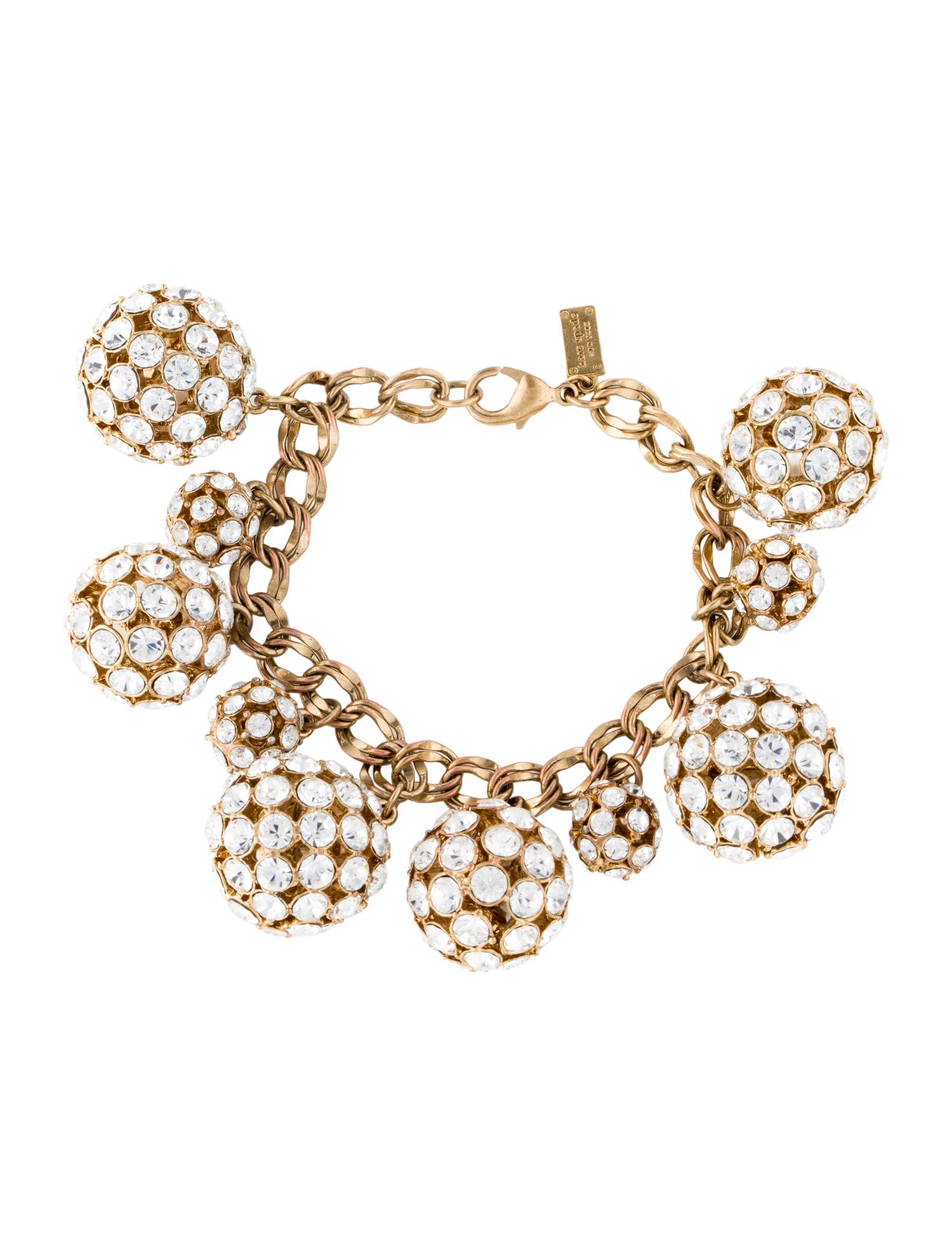 Kate Spade New York Crystal Lady Marmalade Charm Bracelet