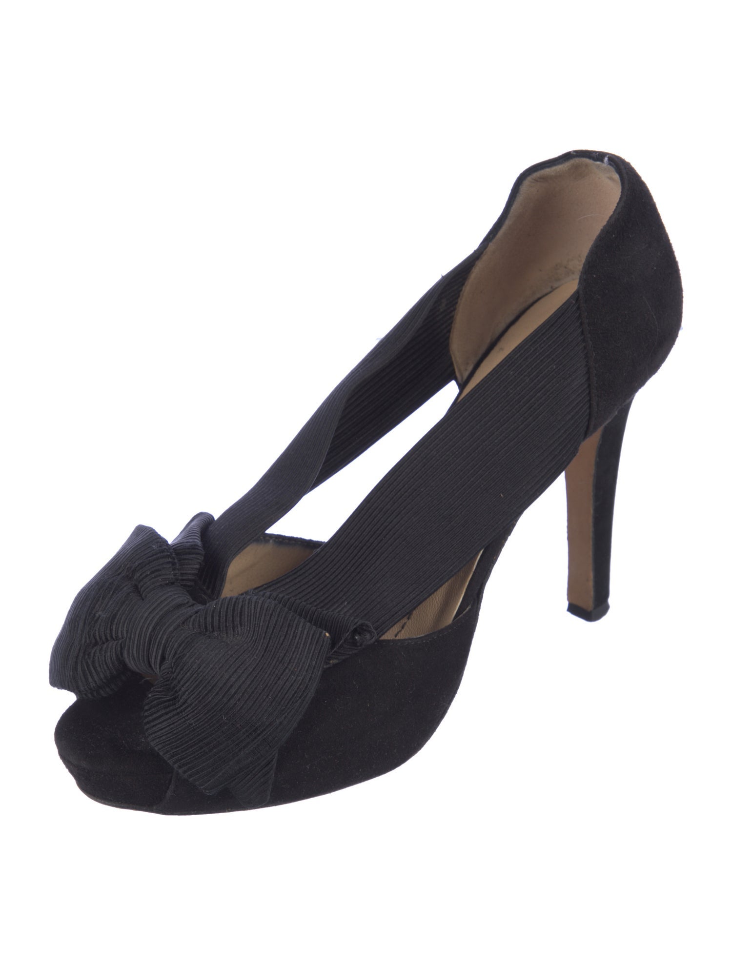 Kate Spade New York Suede Bow Accents Pumps