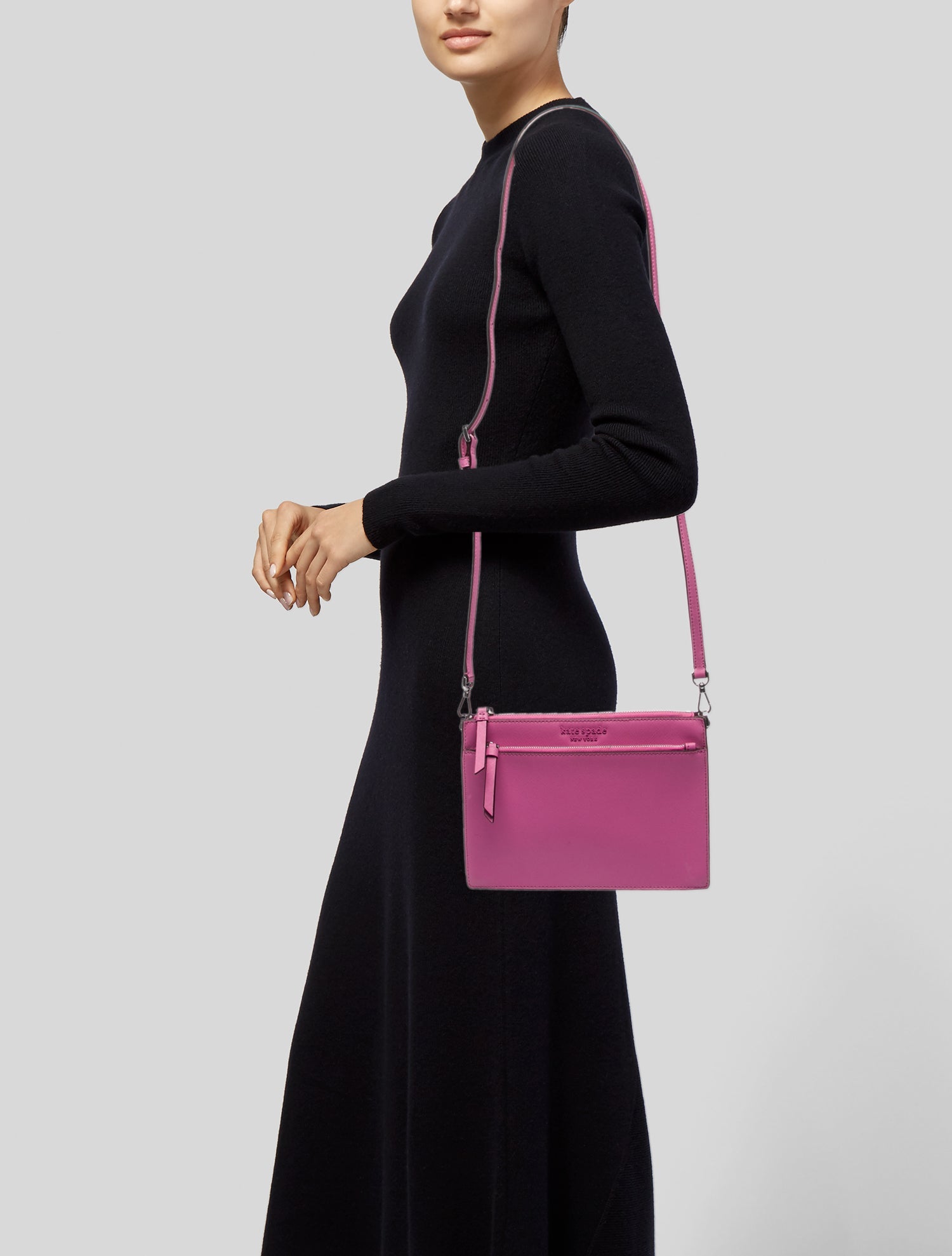 Kate Spade New York Saffiano Leather Messenger Bag