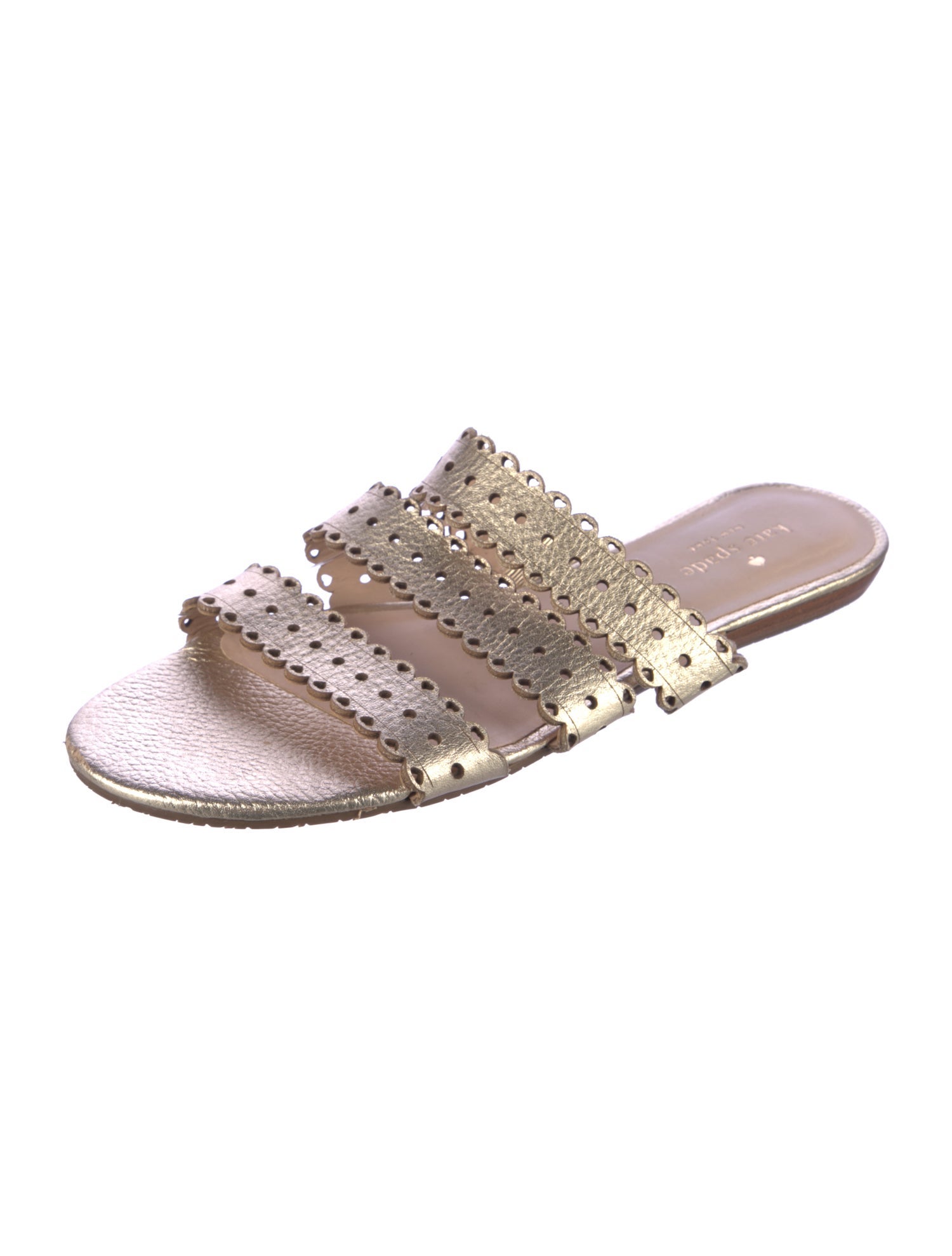 Kate Spade New York Leather Patterned Slides