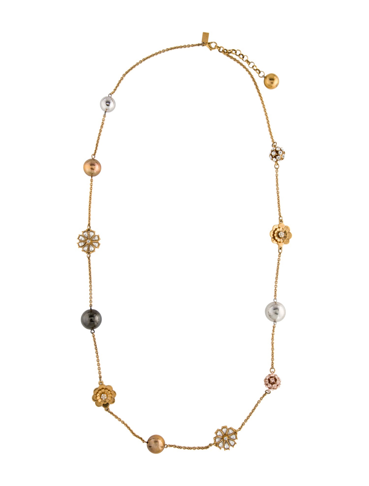 Kate Spade New York Crystal Flower Station Necklace