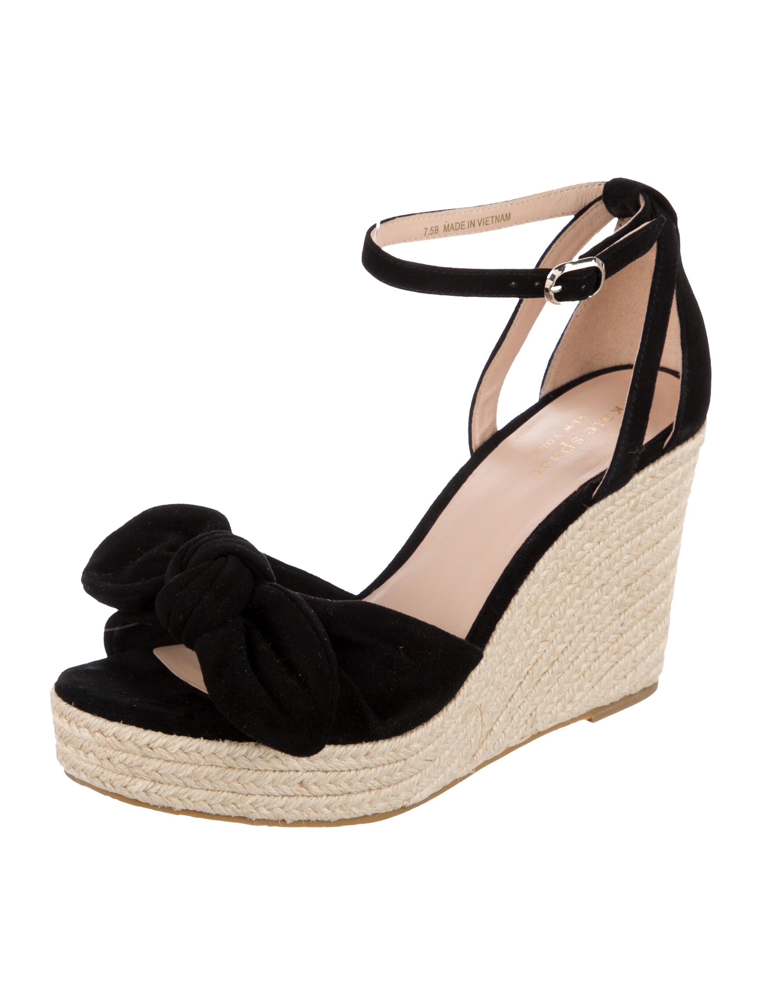 Kate Spade New York Suede Bow Accents Espadrilles