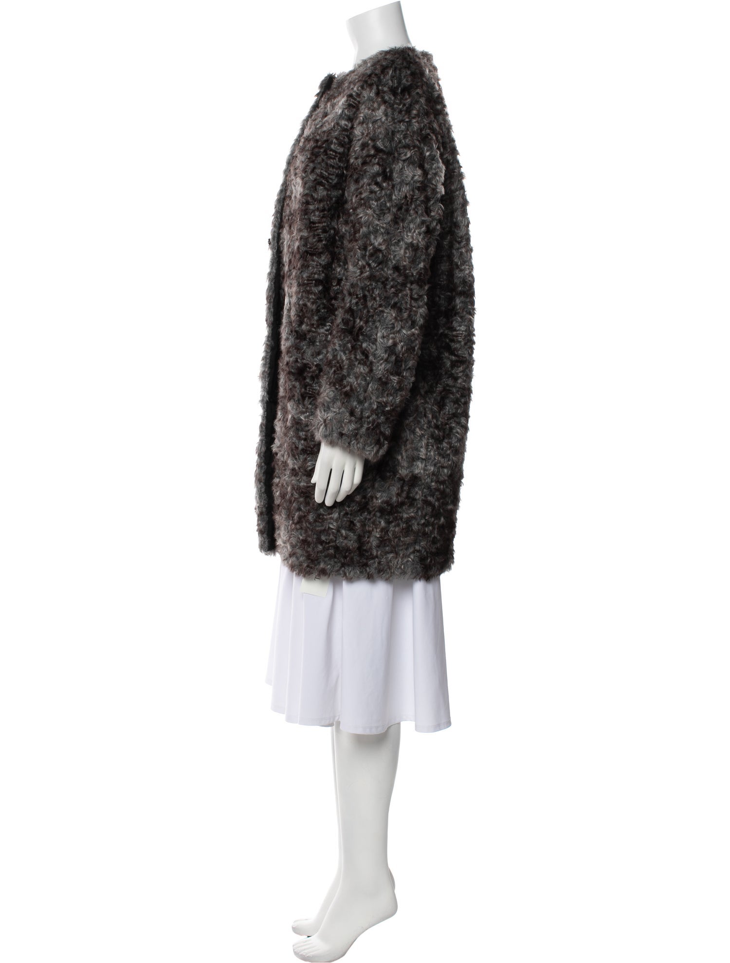 Kate Spade New York Faux Fur Printed Coat