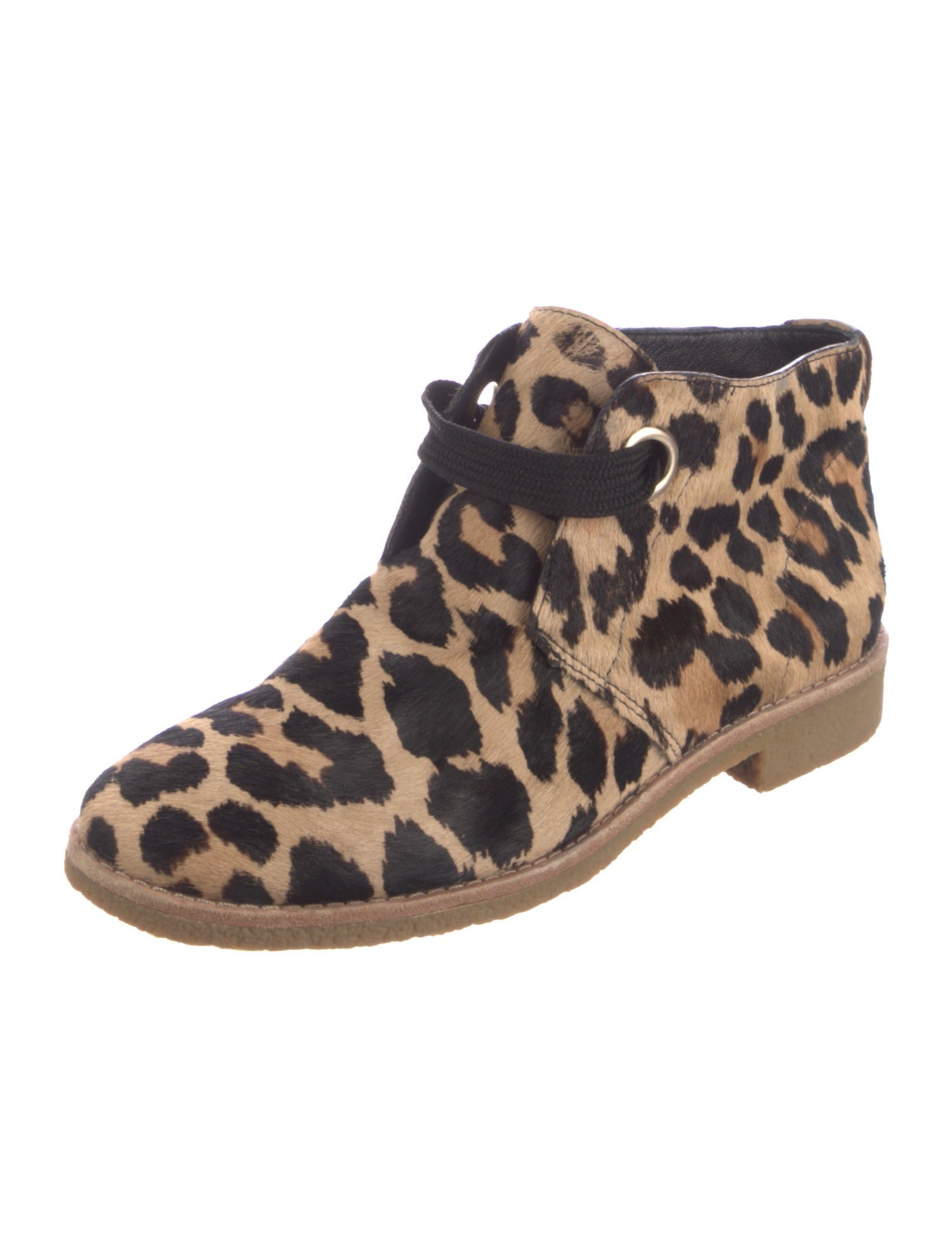 Kate Spade New York Ponyhair Animal Print Lace-Up Boots