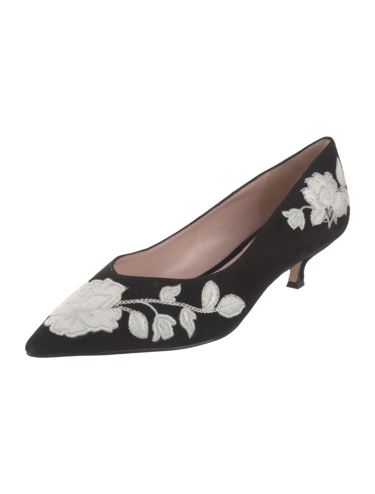 Kate Spade New York Suede Floral Print Mules