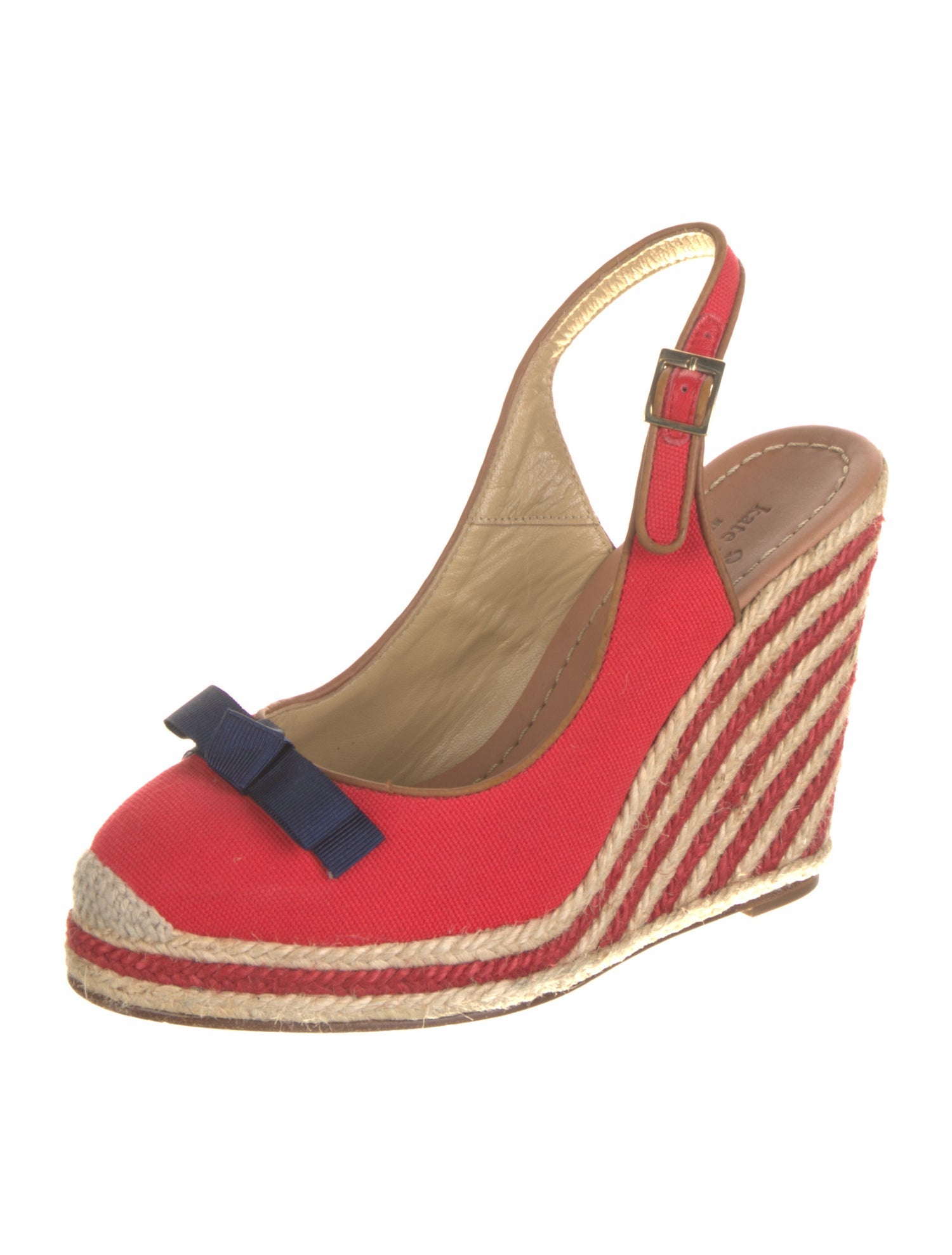 Kate Spade New York Canvas Printed Slingback Pumps