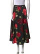 Kate Spade New York Floral Print Midi Length Skirt