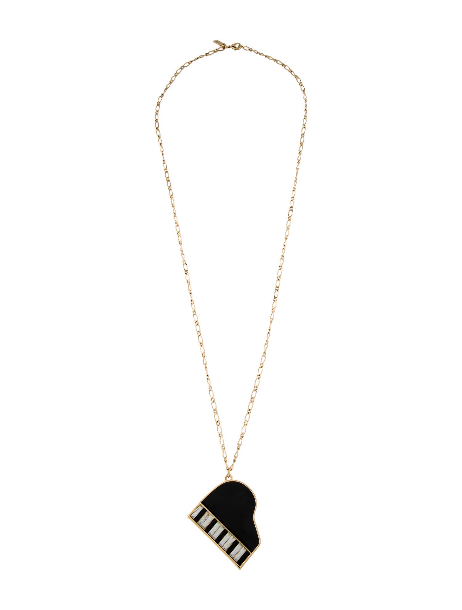 Kate Spade New York Crystal & Enamel Piano Pendant Necklace