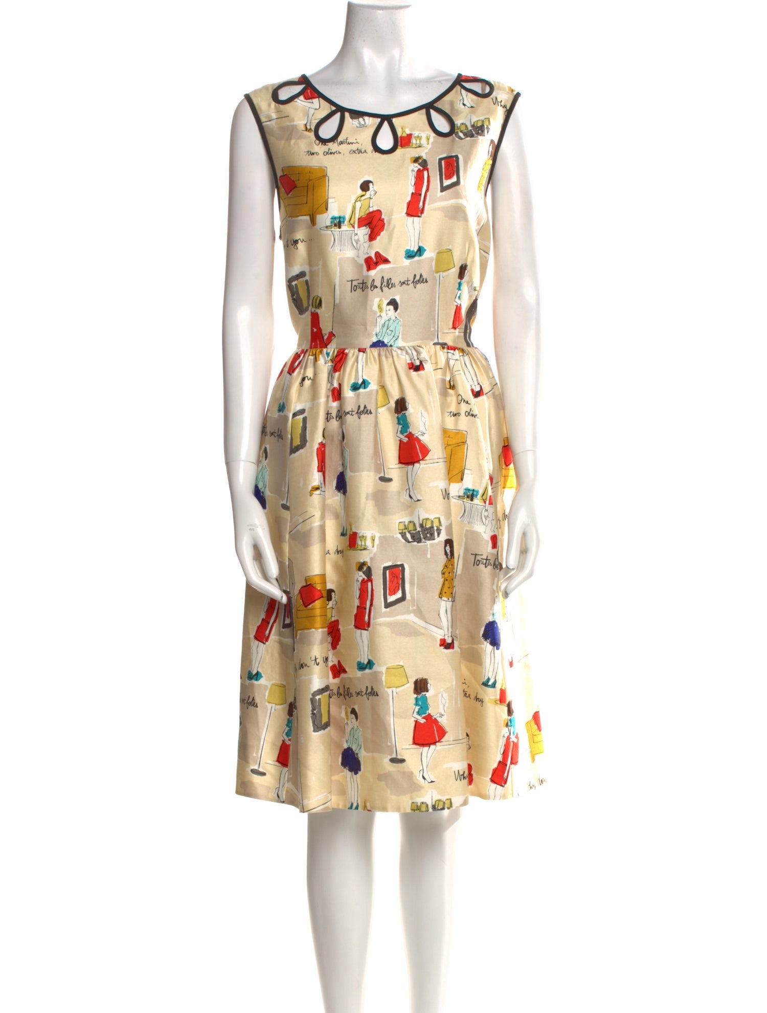 Kate Spade New York Printed Midi Length Dress