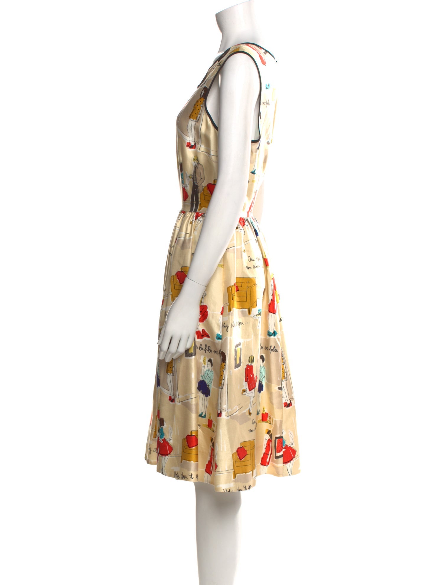 Kate Spade New York Printed Midi Length Dress