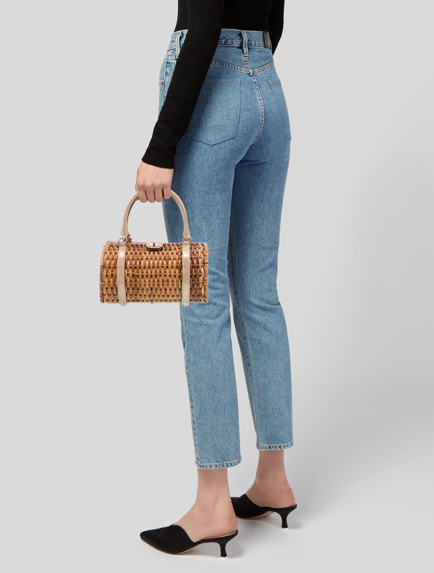 Kate Spade New York Rattan Top Handle Bag