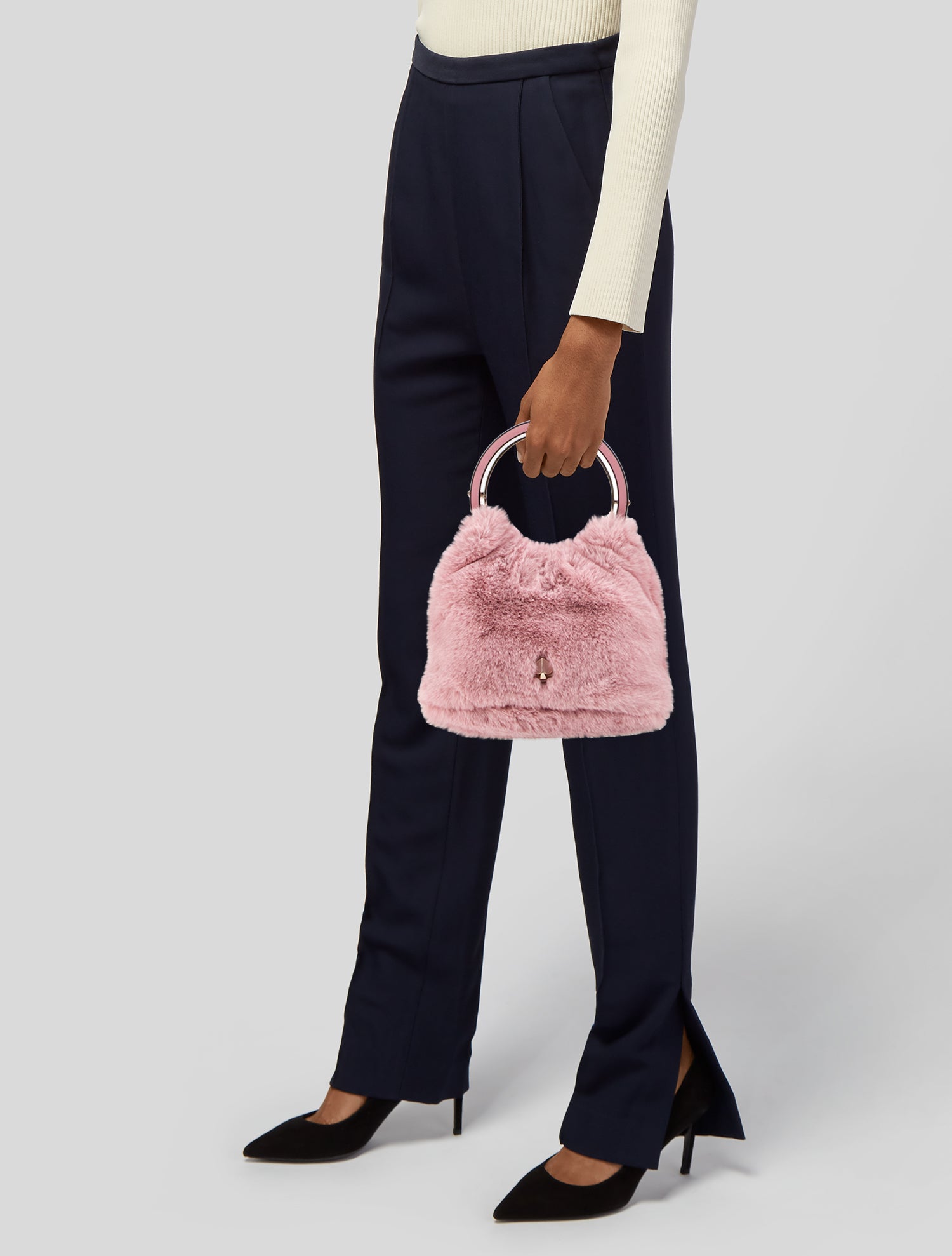 Kate Spade New York Faux Fur Top Handle Bag w/ Tags