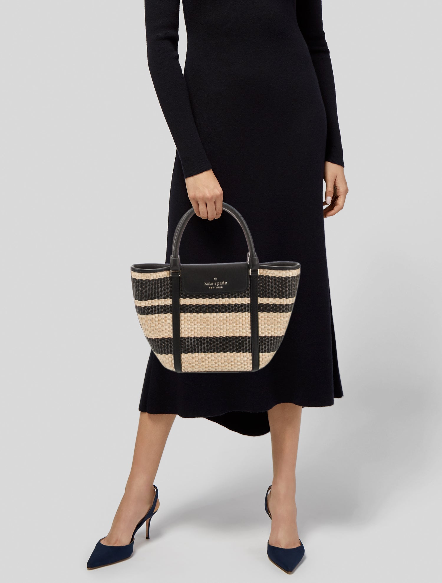 Kate Spade New York Raffia Top Handle Bag