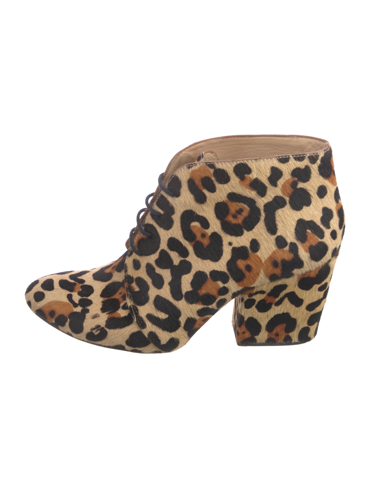 Kate Spade New York Ponyhair Animal Print Lace-Up Boots