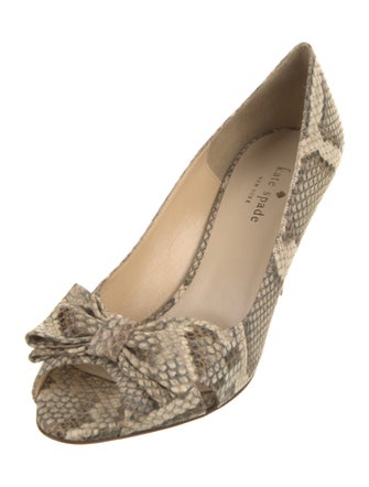 Kate Spade New York Leather Animal Print Pumps