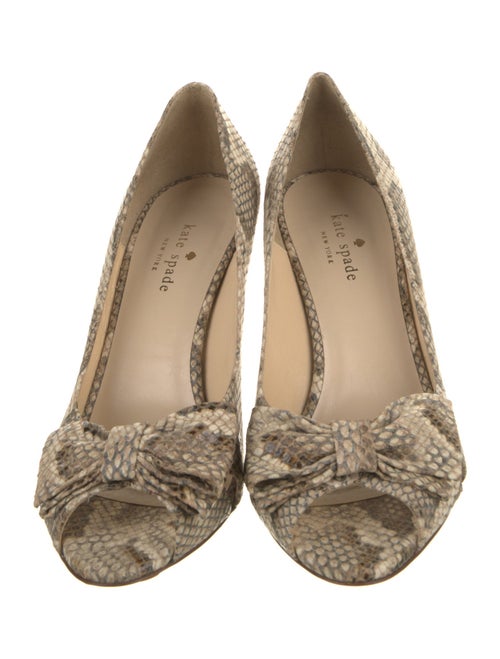 Kate Spade New York Leather Animal Print Pumps