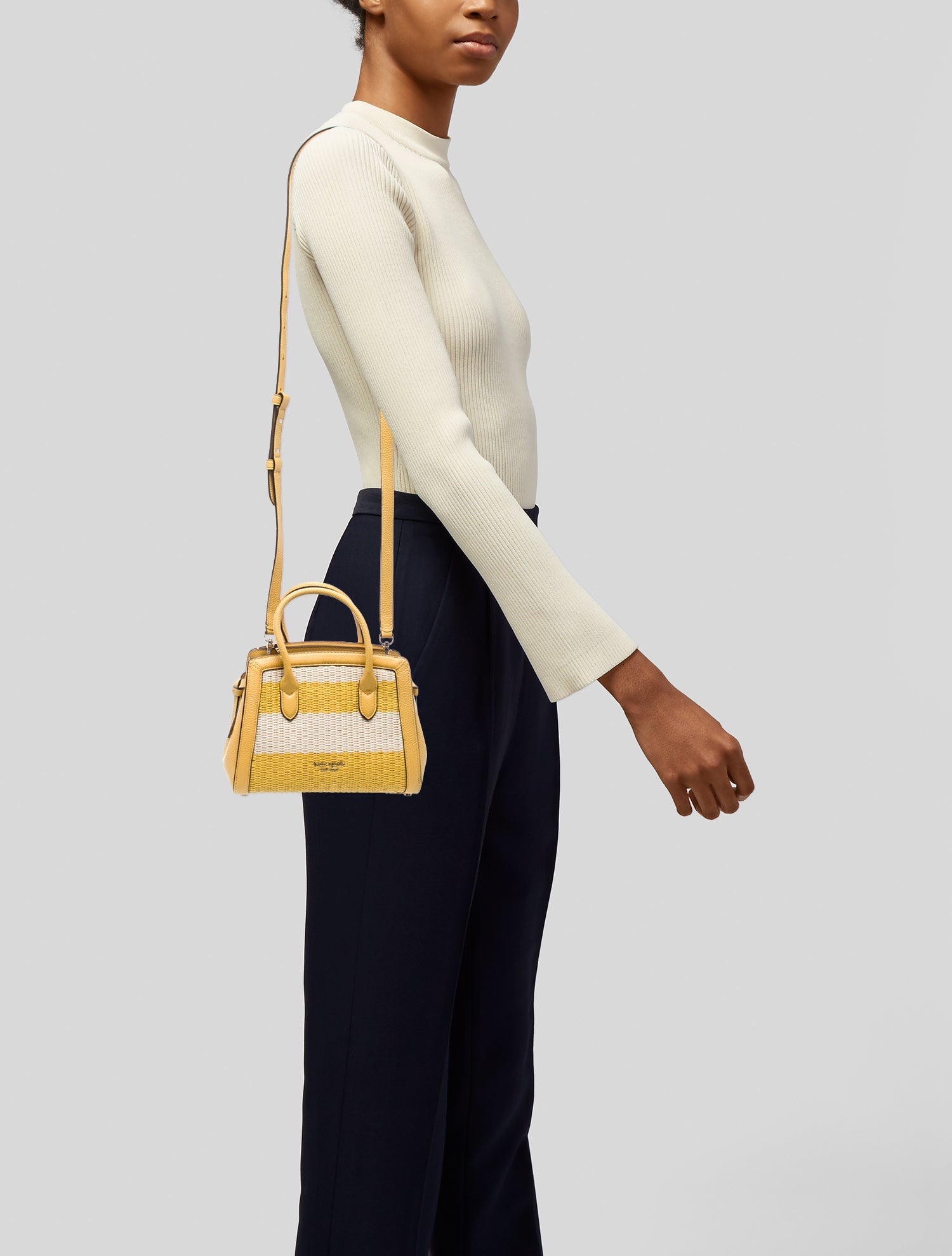 Kate Spade New York Raffia Top Handle Bag