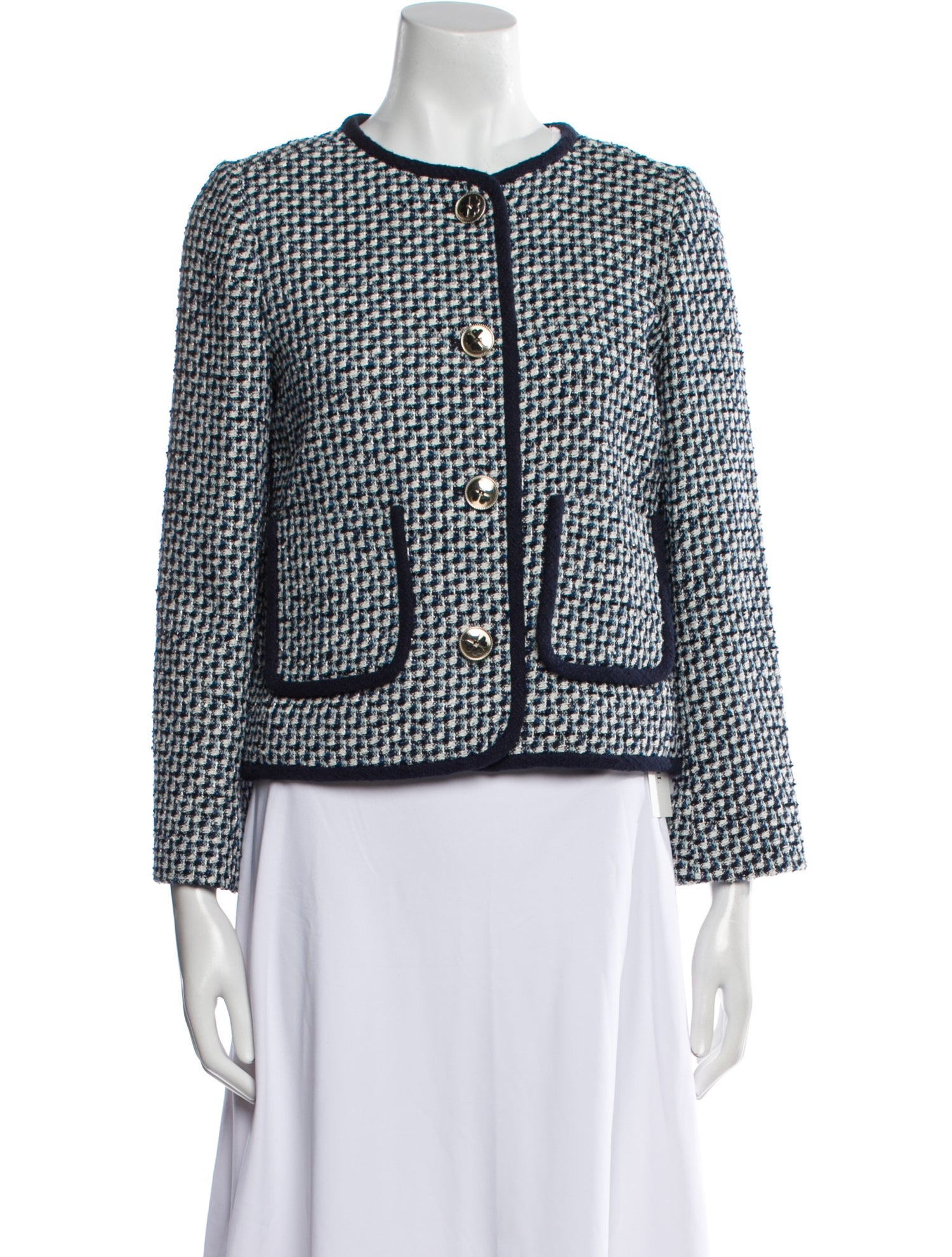Kate Spade New York Tweed Pattern Evening Jacket