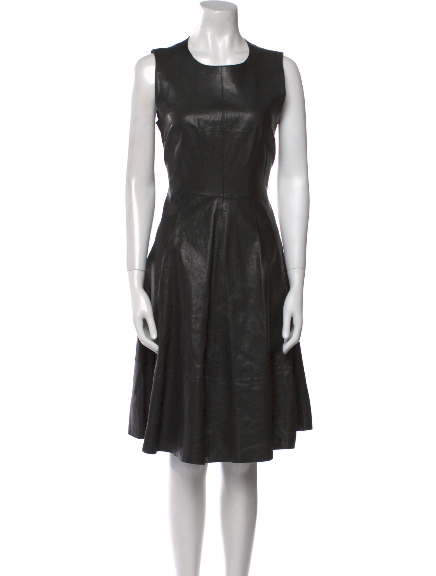 Kate Spade New York Leather Midi Length Dress