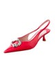 Kate Spade New York Satin Crystal Embellishments Slingback Pumps