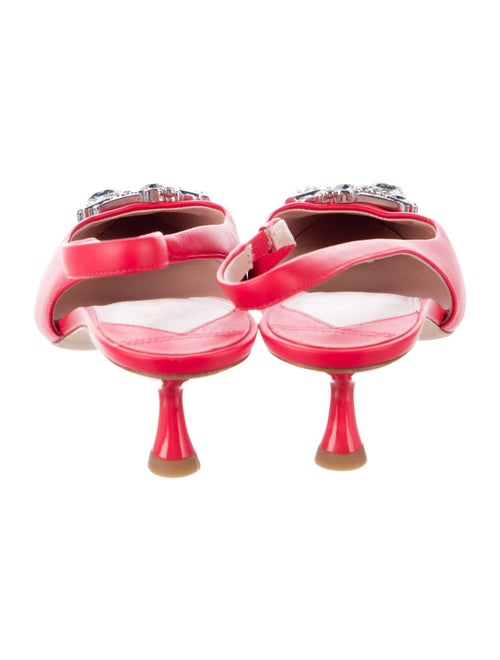 Kate Spade New York Satin Crystal Embellishments Slingback Pumps