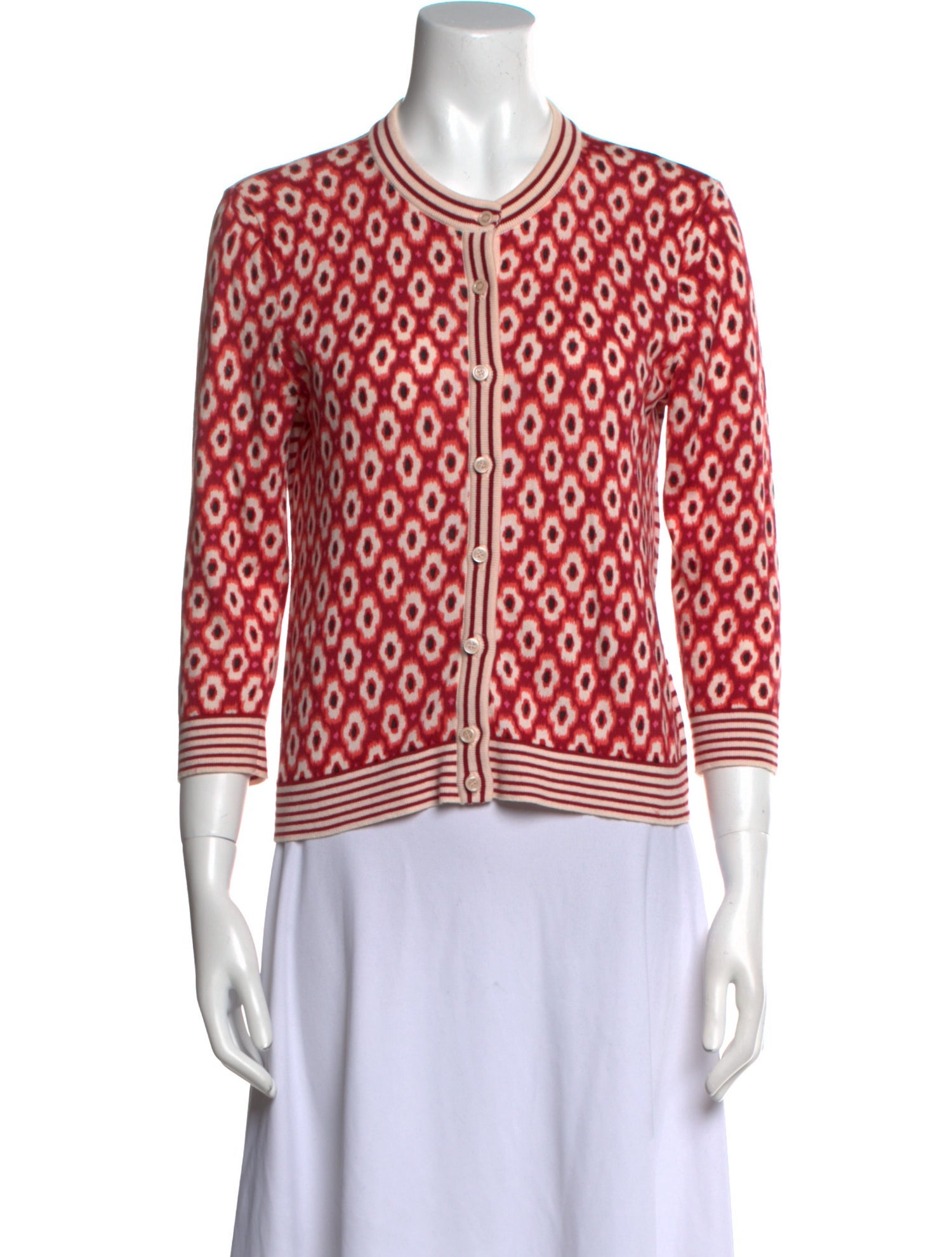 Kate Spade New York Printed Crew Neck Sweater