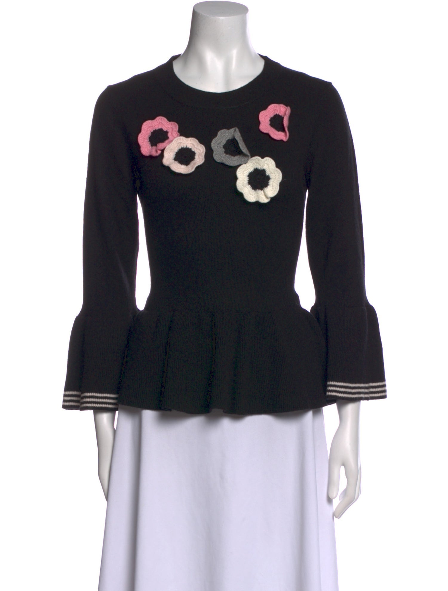 Kate Spade New York Graphic Print Crew Neck Sweater