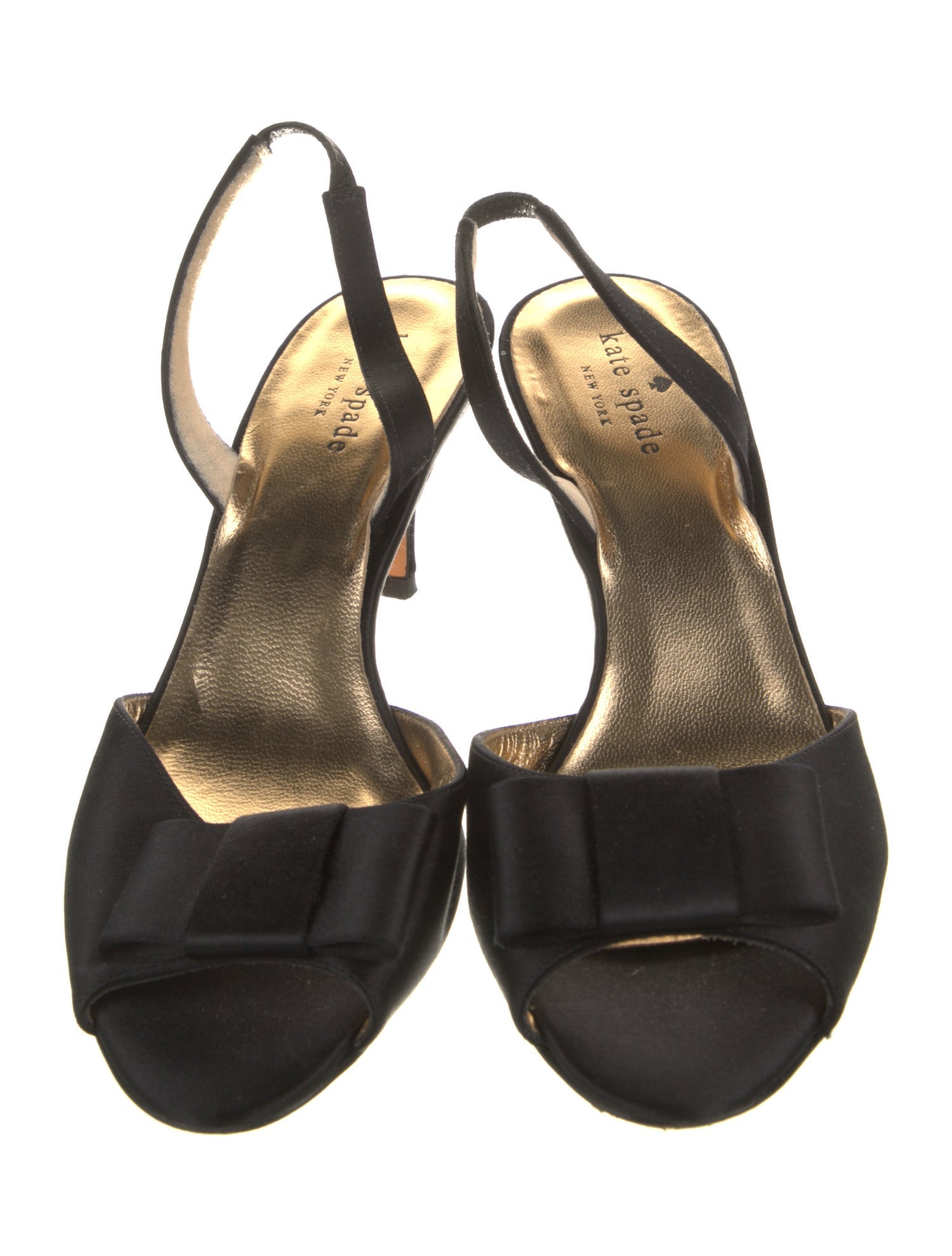 Kate Spade New York Satin Bow Accents T-Strap Sandals