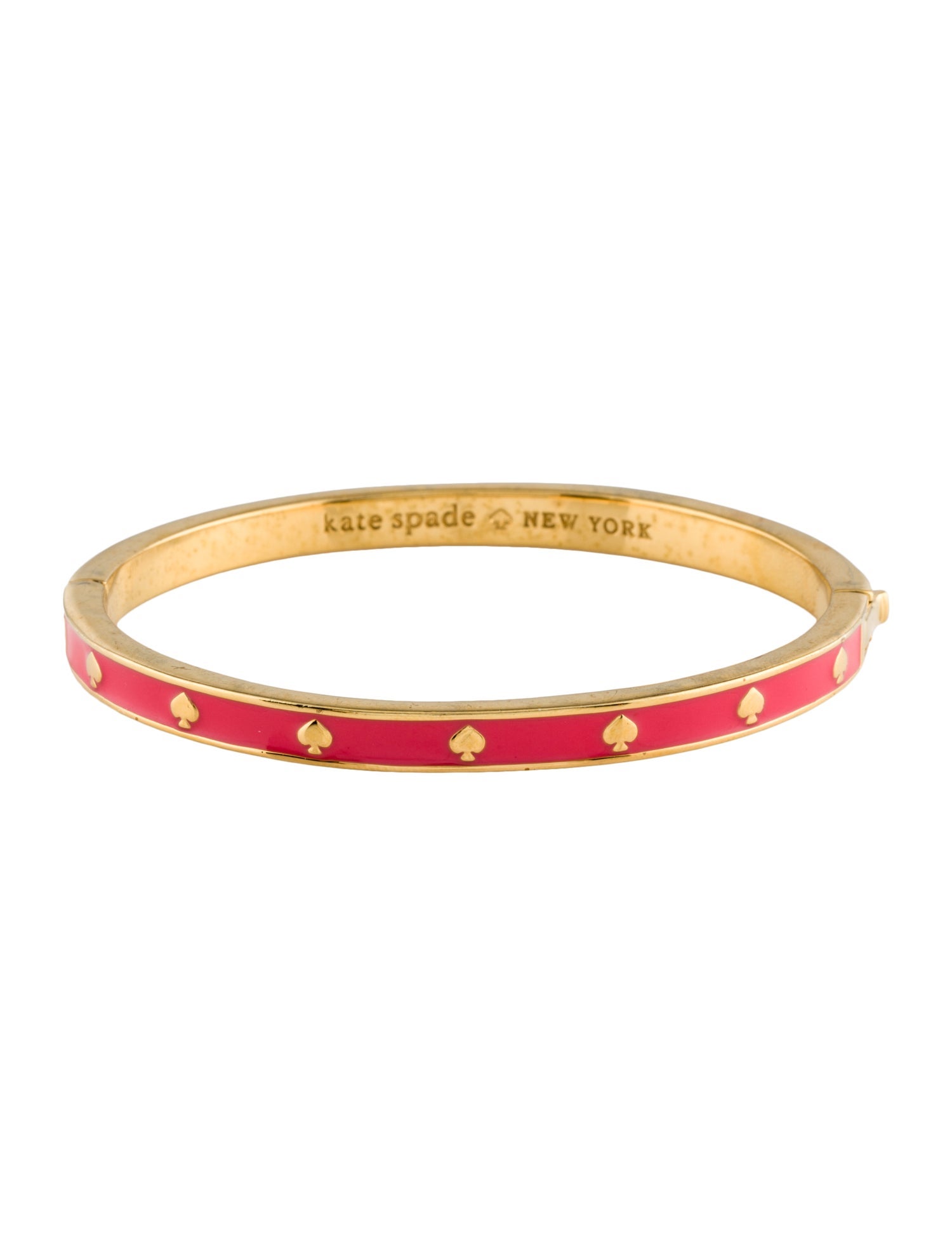 Kate Spade New York Spot The Spade Enamel Hinged Bangle