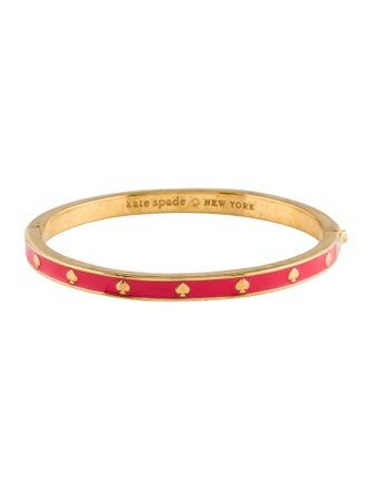 Kate Spade New York Spot The Spade Enamel Hinged Bangle
