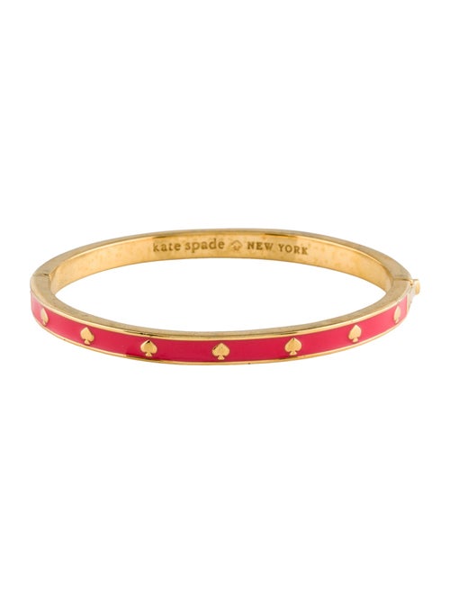 Kate Spade New York Spot The Spade Enamel Hinged Bangle